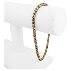 10k Yellow Gold 5.7g Men's 4mm Wheat Link Bracelet 9"