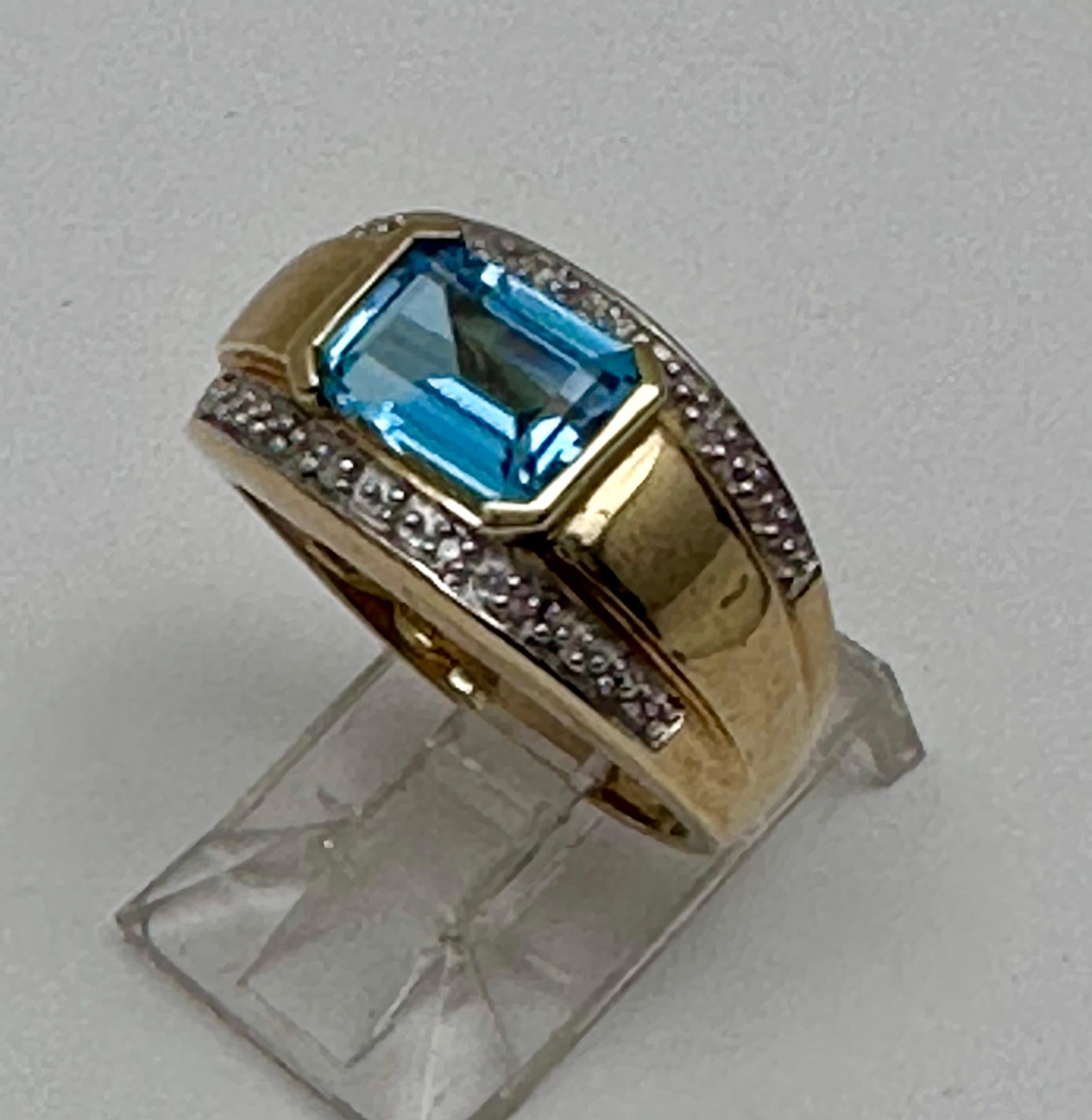 10k Yellow Gold 6mm x 8mm Emerald Cut Blue Topaz Diamond Ring Size 7

Blue Topaz Meaning:

This vivacious blue gemstone is known as the stone of clarity. The Blue Topaz meaning allows you to channel your inner wisdom and find the perfect pathways to