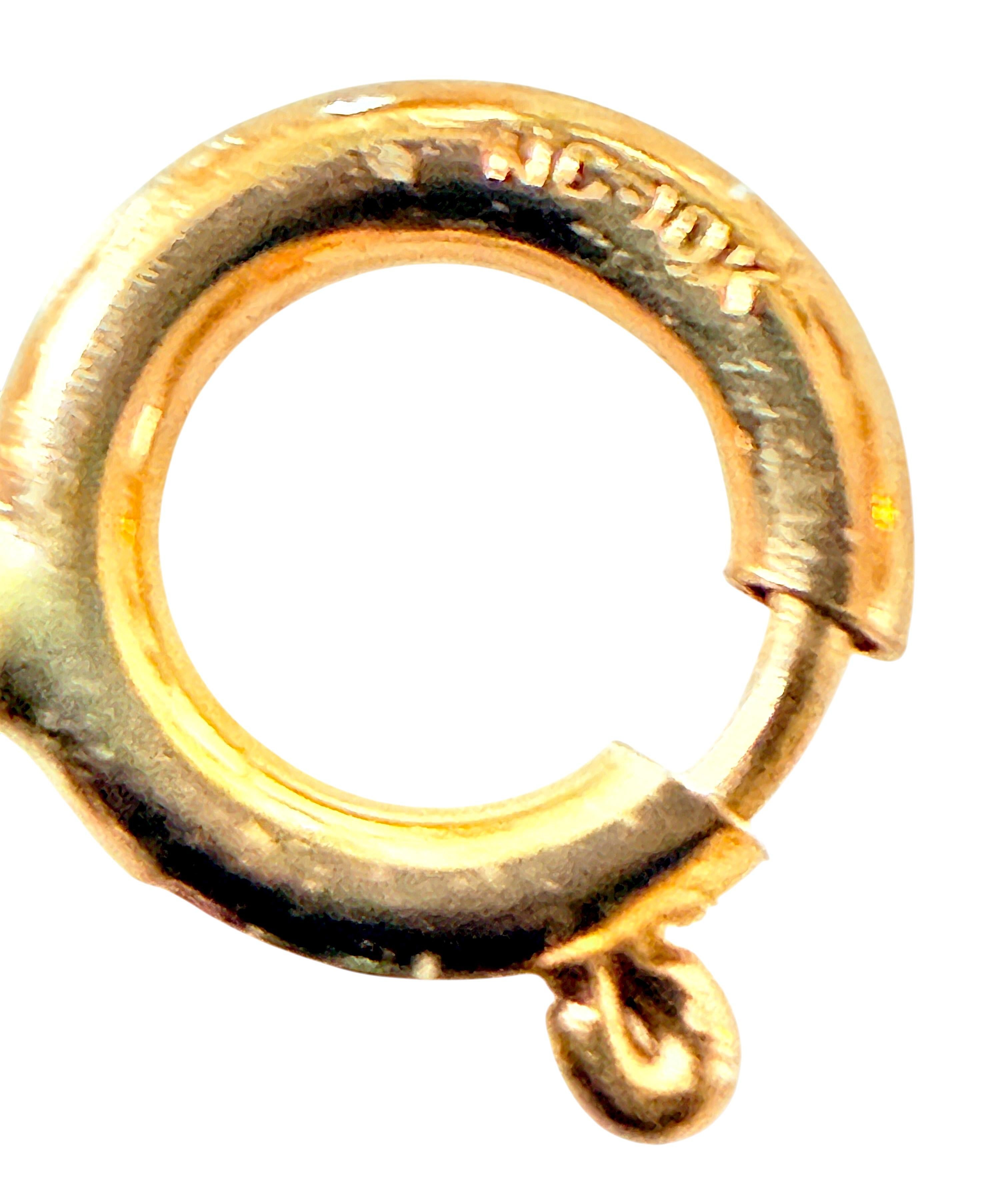 Collier en or jaune 10k avec pendentif saphir bleu et diamant taille brillant de 0,71 carat en vente 5