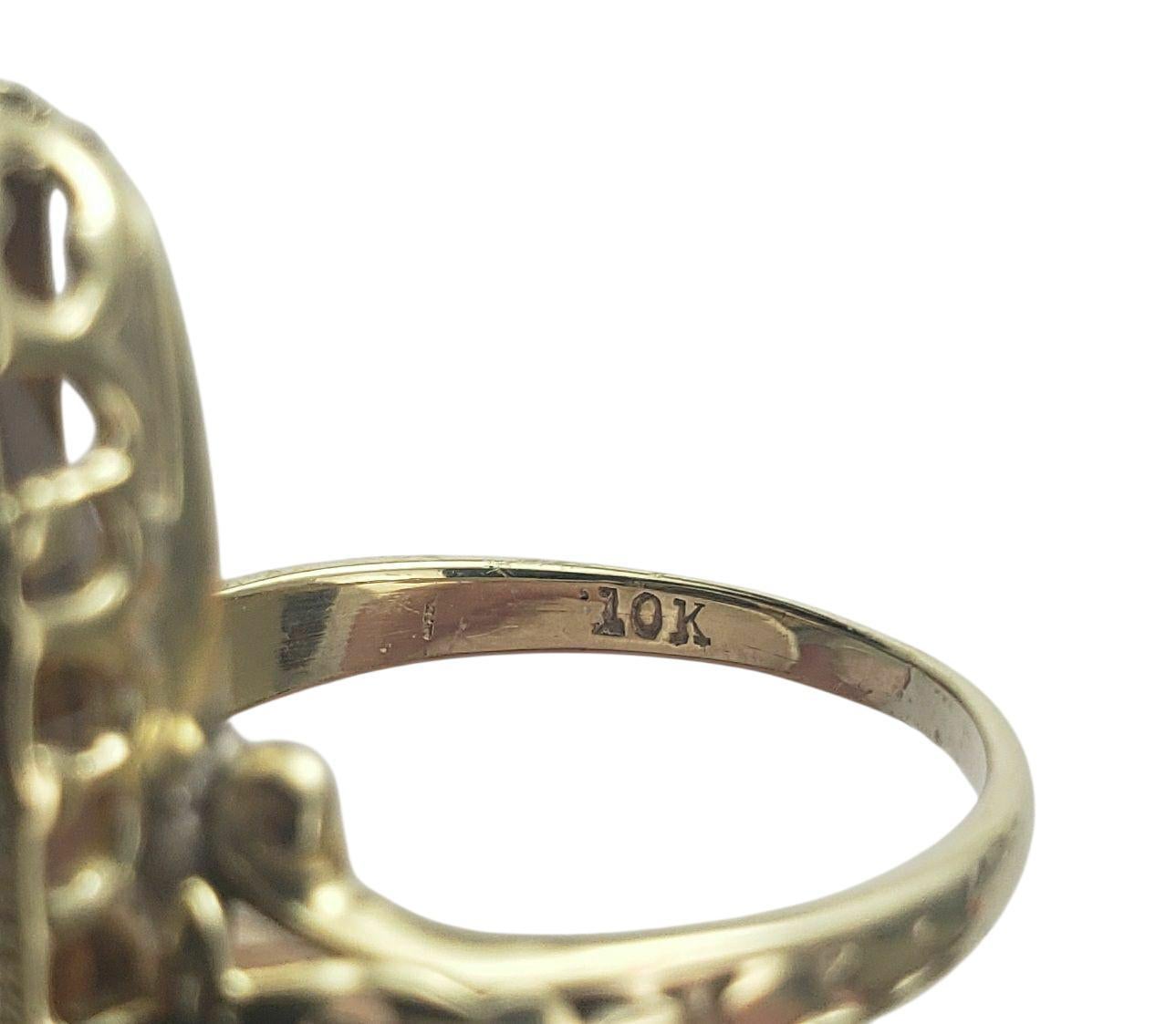 10K Yellow Gold and Citrine Ring Size 4.5 #22654 Pour femmes en vente