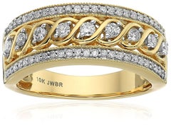 10 Karat Yellow Gold Anniversary Ring '1/2 Carat'