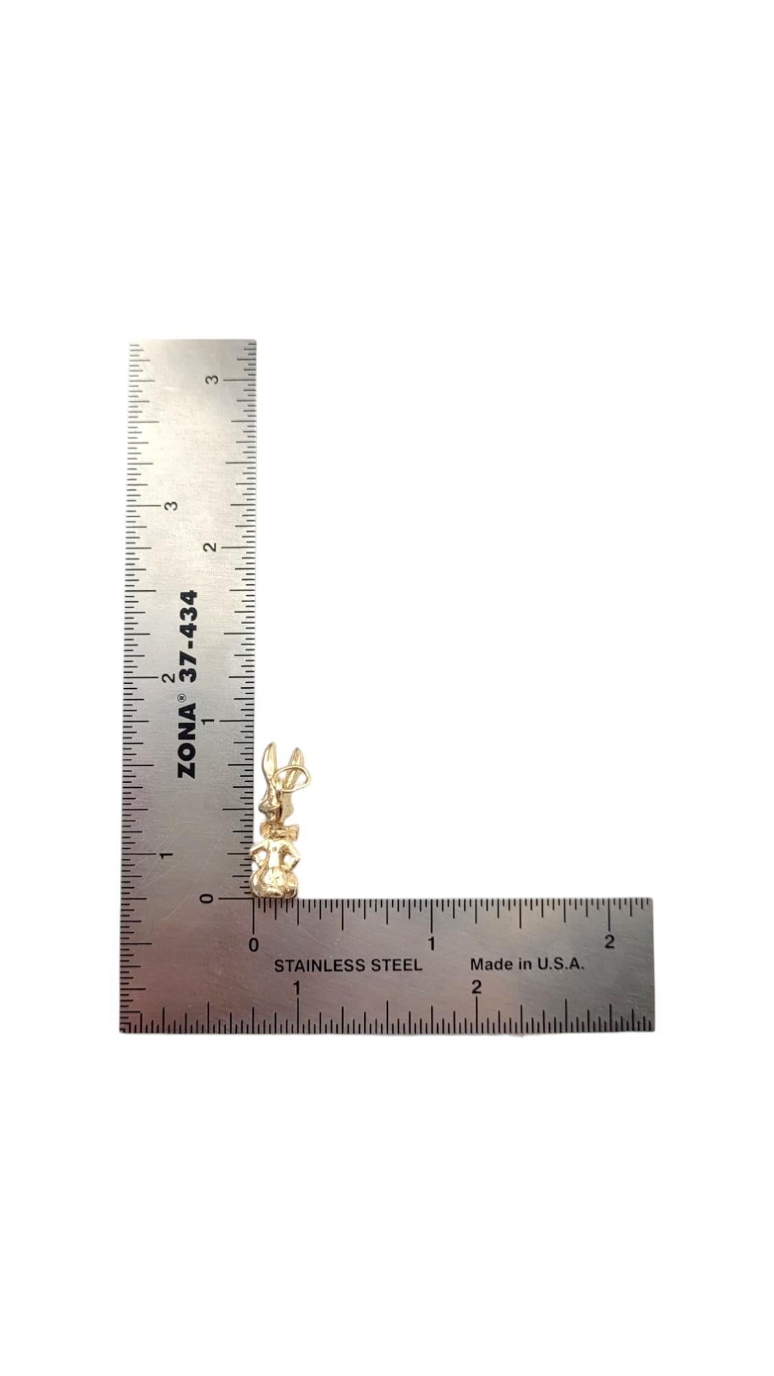 Breloque lapin articulée en or jaune 10 carats n° 20551 en vente 3