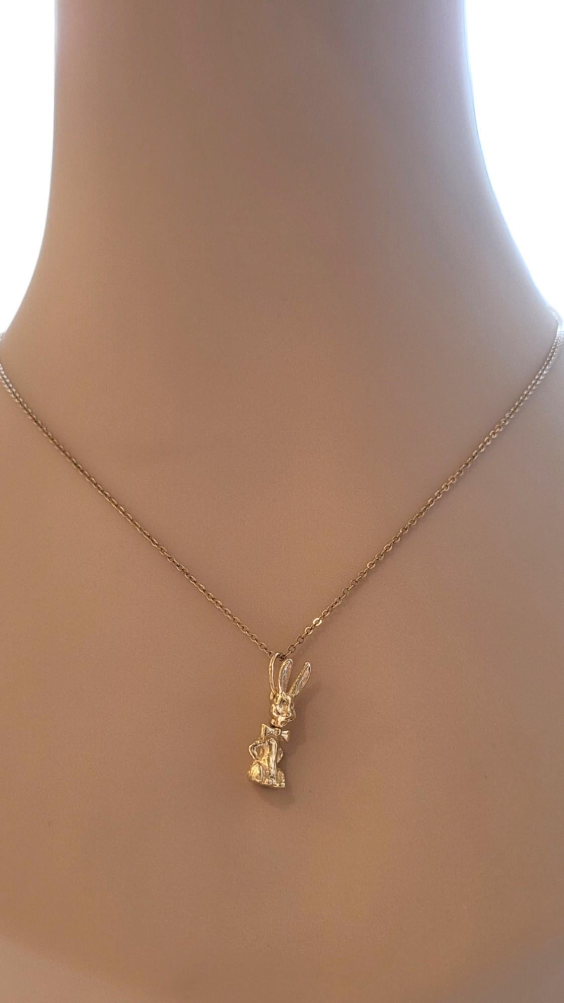 Breloque lapin articulée en or jaune 10 carats n° 20551 en vente 4
