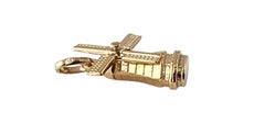 10K Yellow Gold Articulating Windmill Charm #23973