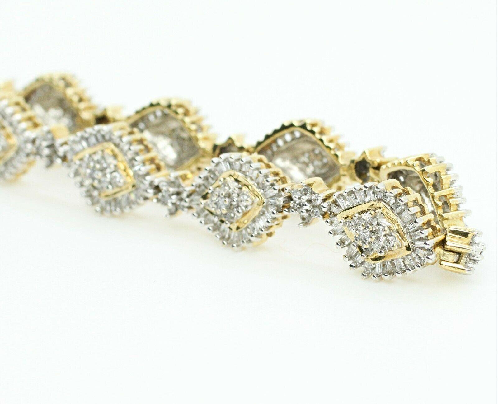 10k gold bracelet with diamonds