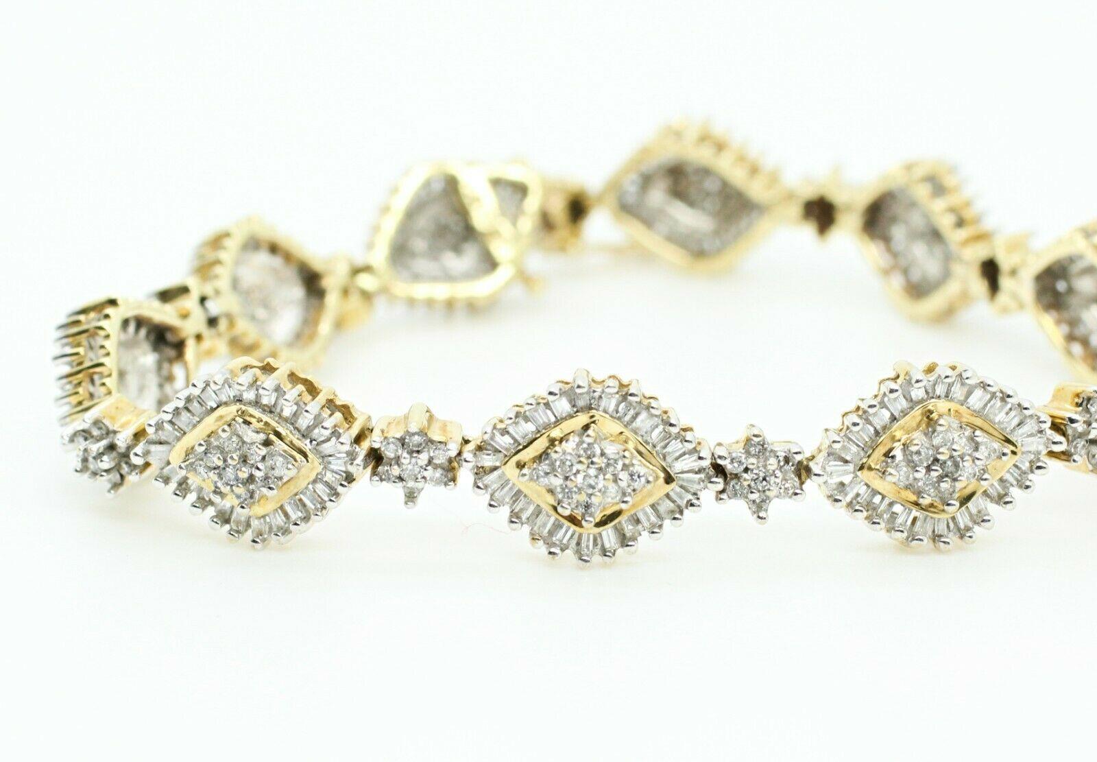 10k gold diamond bracelet
