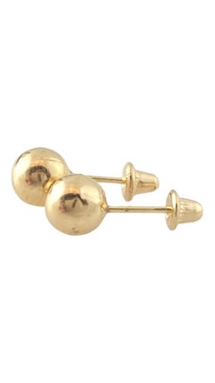 Clous d'oreilles boule en or jaune 10 carats n°16382