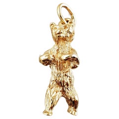 10K Yellow Gold Bear Charm