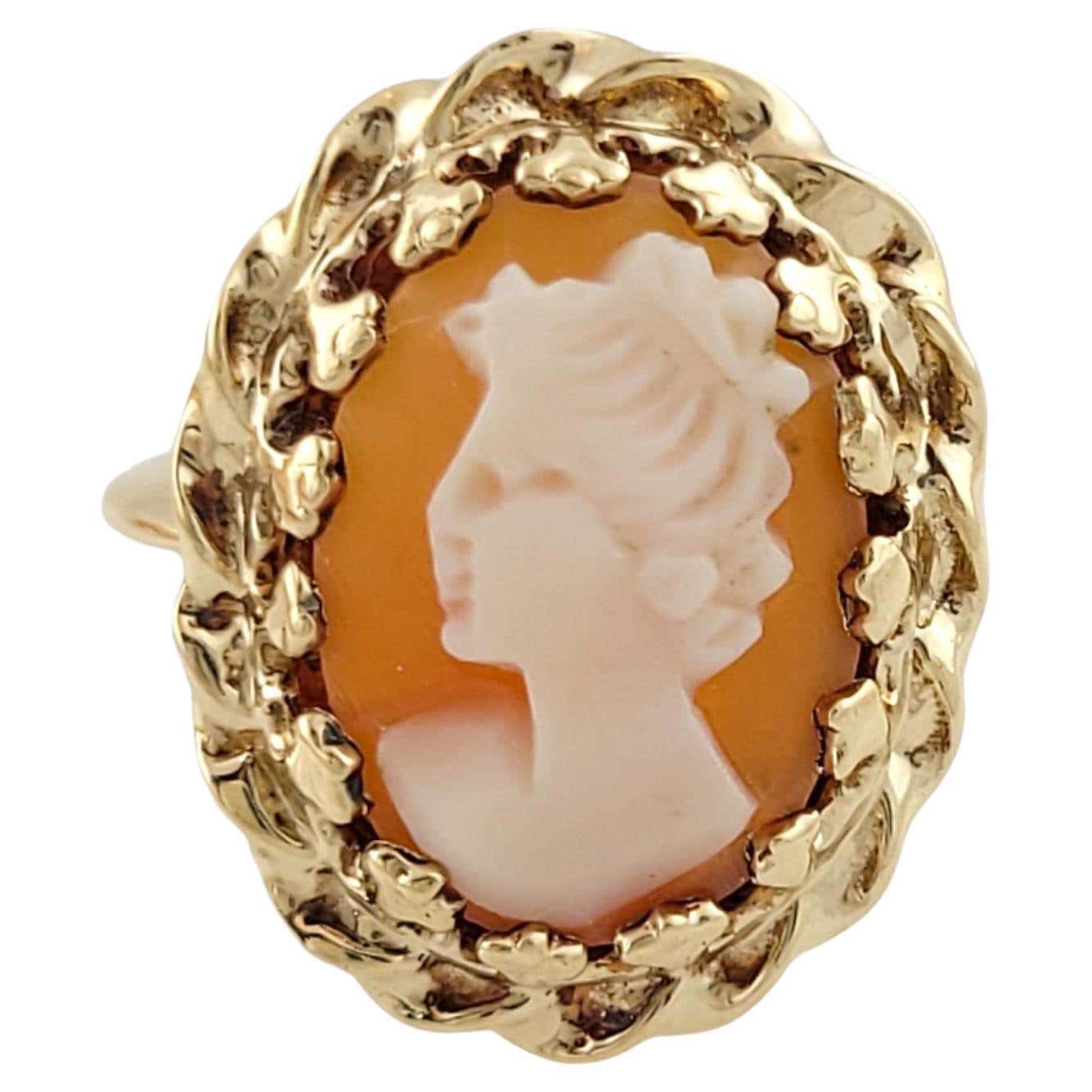 10k Yellow Gold Cameo Ring For Sale at 1stDibs 10k cameo ring