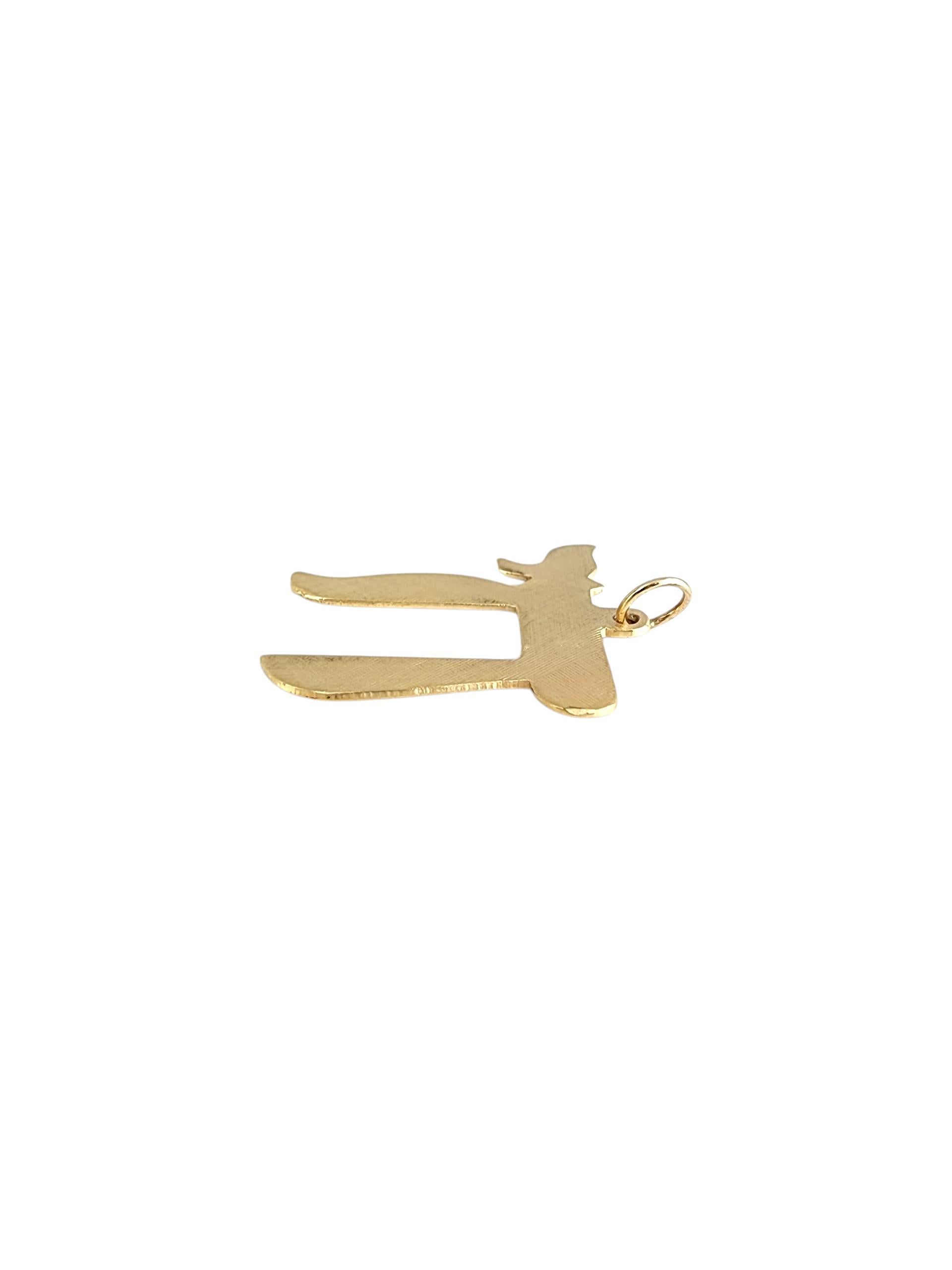 10K Yellow Gold Chai Pendant -

This 10K yellow gold Chai pendant showcases the meaningful Hebrew symbol for 