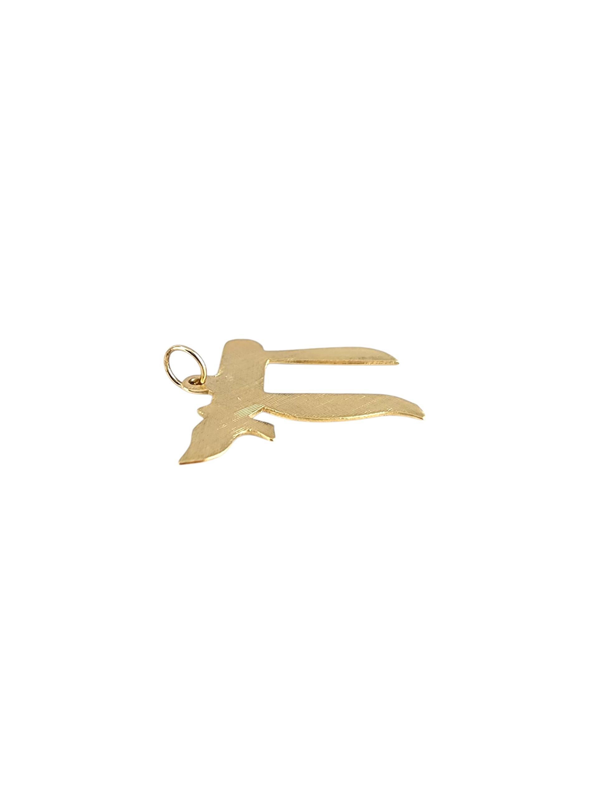 Women's 10K Yellow Gold Chai Pendant #22511 For Sale