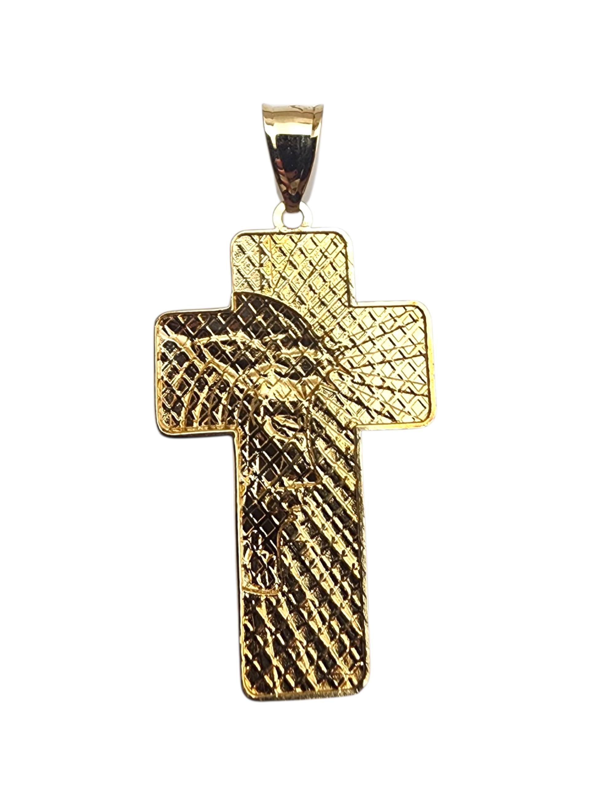 10K Gelbgold Kreuz-Anhänger -

Dieser schlichte und klassische Kreuzanhänger aus 10 Karat Gelbgold ist ein zeitloses Glaubenssymbol mit polierter Oberfläche, das sich perfekt für das tägliche Tragen oder als bedeutungsvolles Geschenk