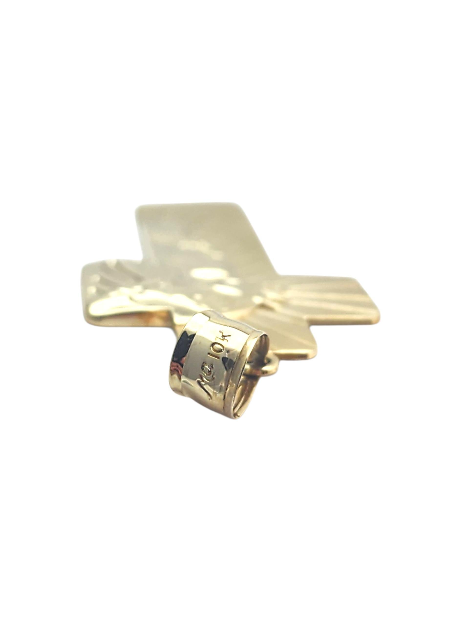10K Gelbgold Christus-Kreuz-Anhänger #22894 im Angebot 2