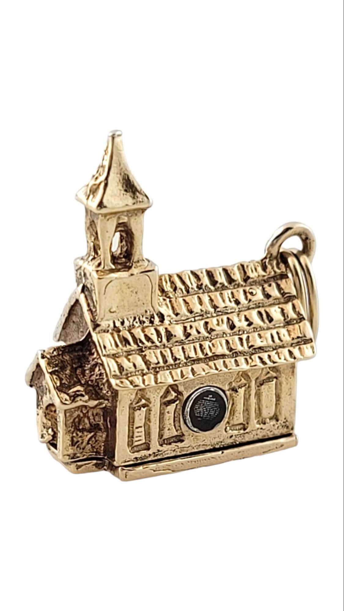 10K Yellow Gold Church Pendant w/ Lord's Prayer Stanhope #15934