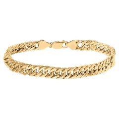 Used 10K Yellow Gold Cuban Link Bracelet - 8.5 Inches