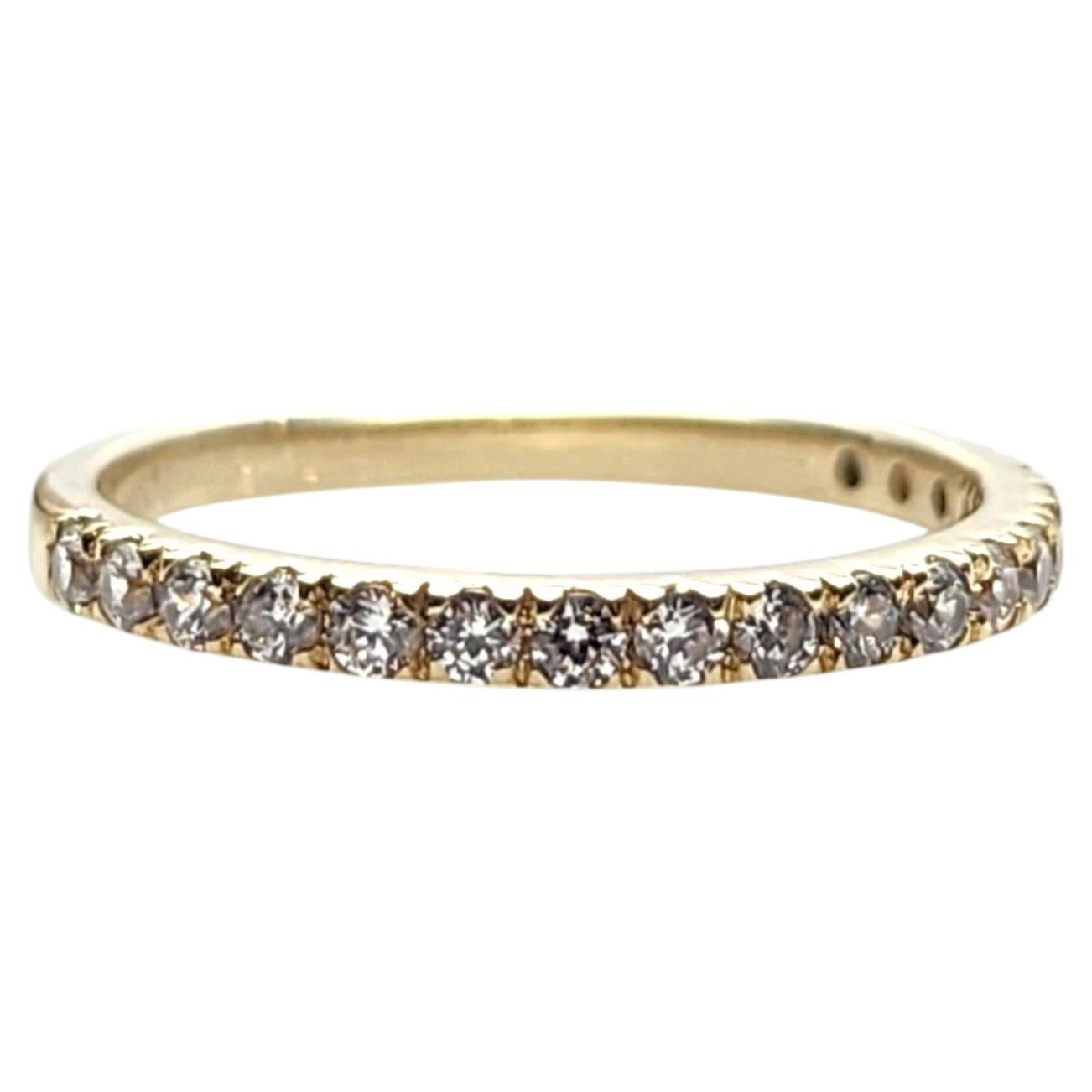 10K Yellow Gold Cubic Zirconia Band Size 5.5 #25768