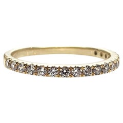 10K Yellow Gold Cubic Zirconia Band Size 5.5 #25768
