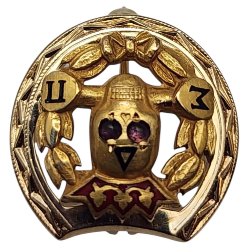 10k Yellow Gold Delta Sigma Pi Fraternity Pin #25708