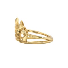 10k Yellow Gold Desert Wildfire Crown Ring