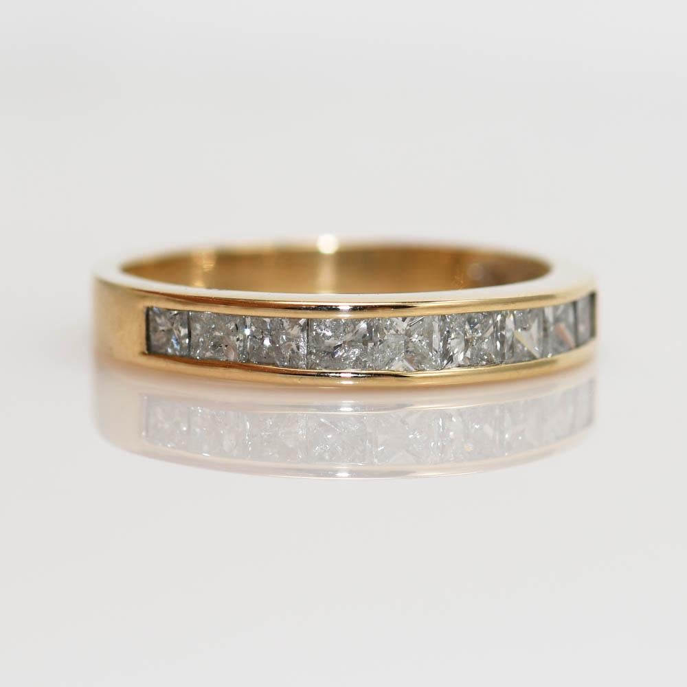 10K Gelbgold Diamant-Ring, 1,00tdw, 3g im Zustand „Hervorragend“ in Laguna Beach, CA