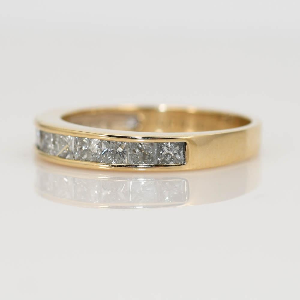 10K Gelbgold Diamant-Ring, 1,00tdw, 3g für Damen oder Herren