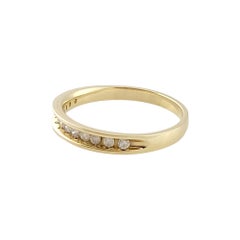 10k Yellow Gold Diamond Band