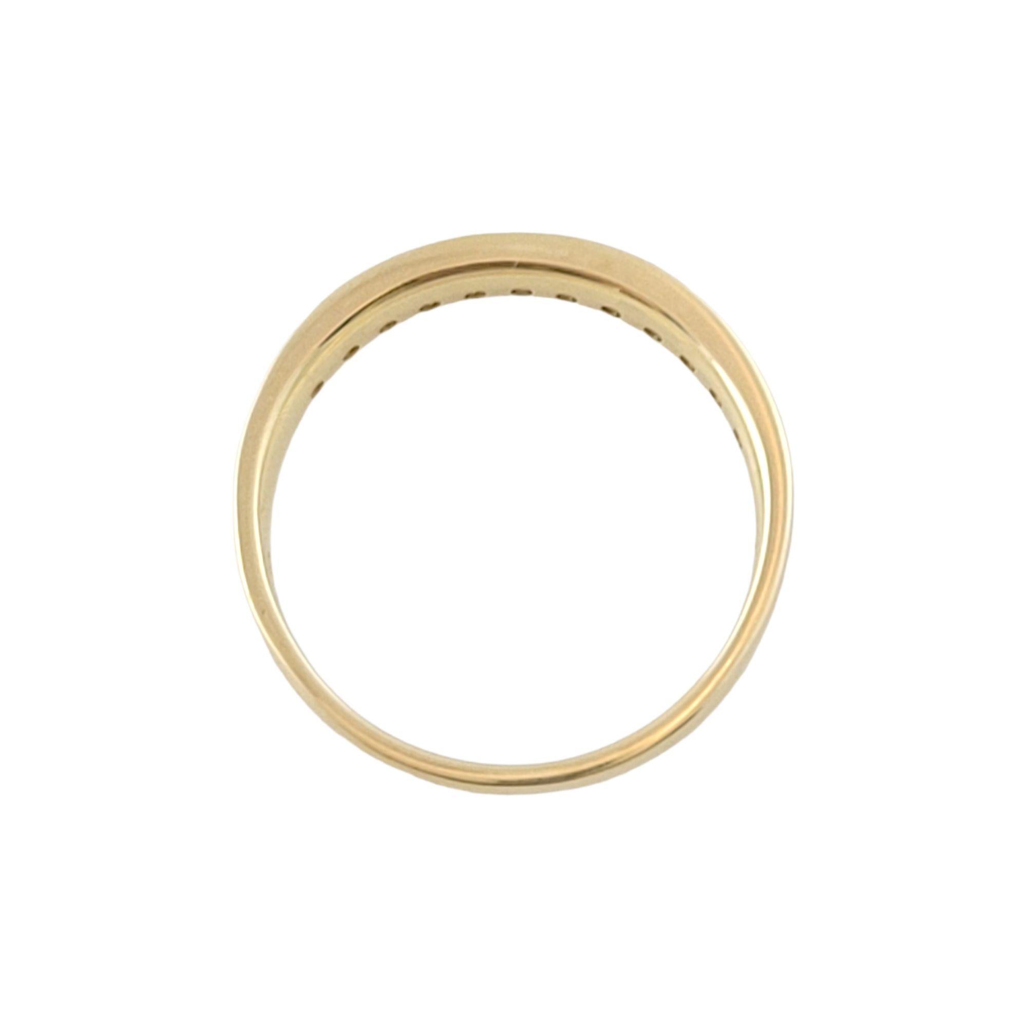 10k Yellow Gold Diamond Band For Sale 1