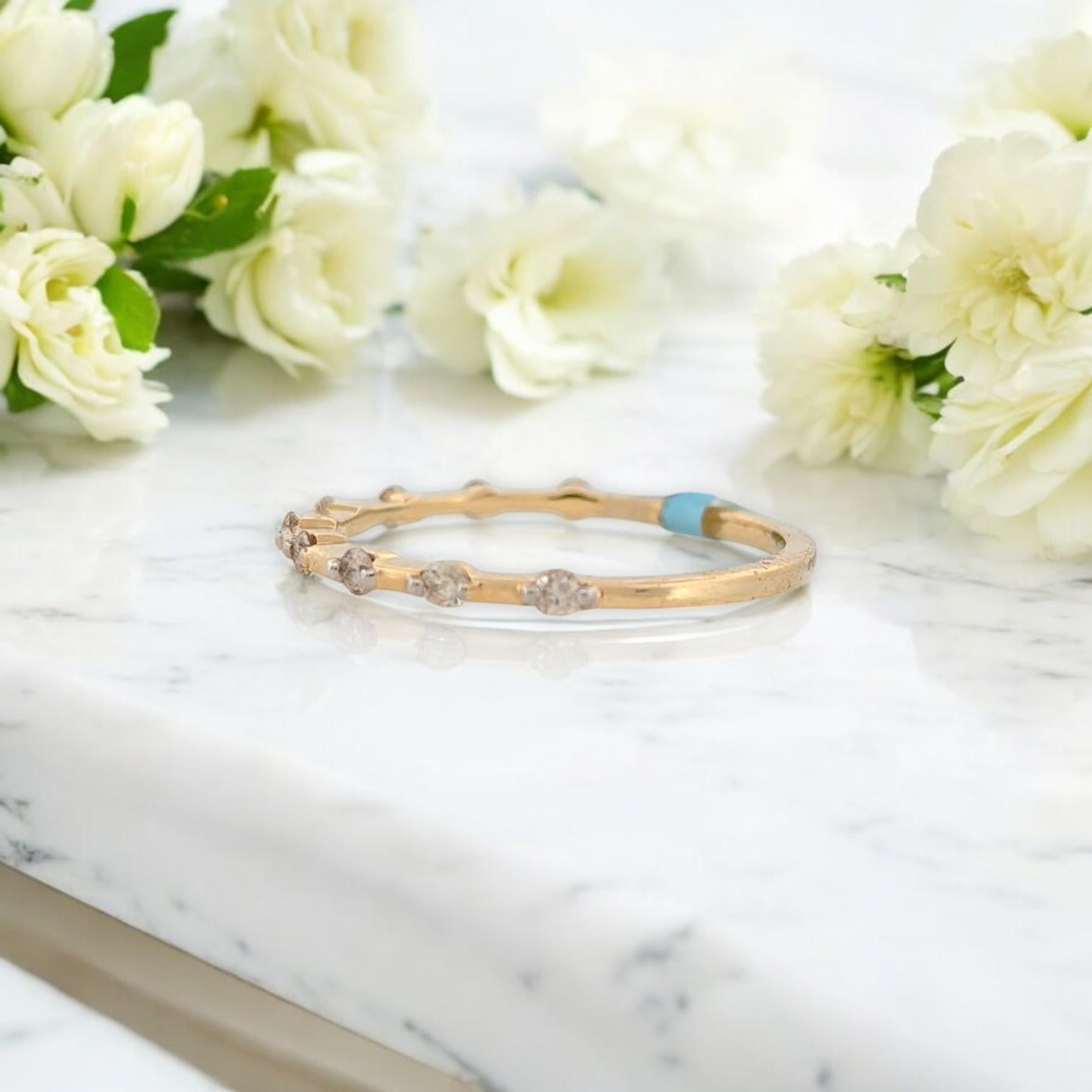 Azura  Bracelet en or jaune 10k avec diamants ronds naturels de .20 CTW Neuf - En vente à Greeneville, TN