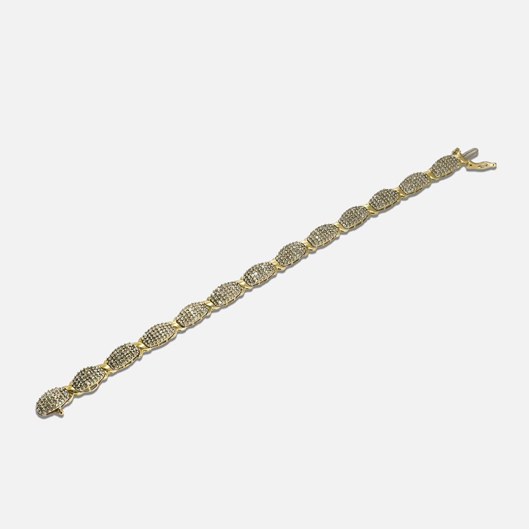 10 Karat Gelbgold Diamantarmband 3,00 Karat 1