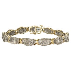 10 Karat Gelbgold Diamantarmband 3,00 Karat