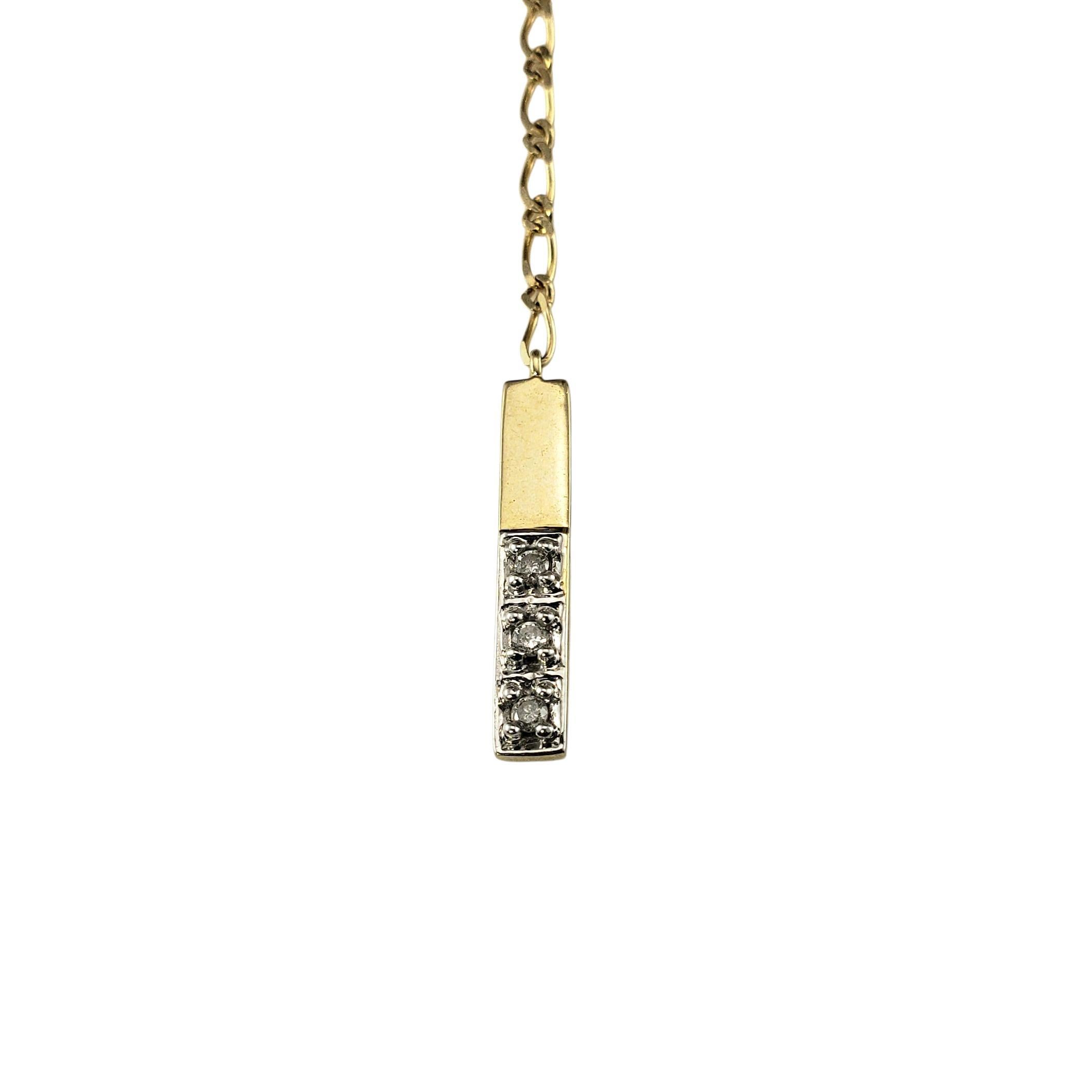 Contemporaneo Collana Lariat con diamanti in oro giallo 10K #23019 in vendita