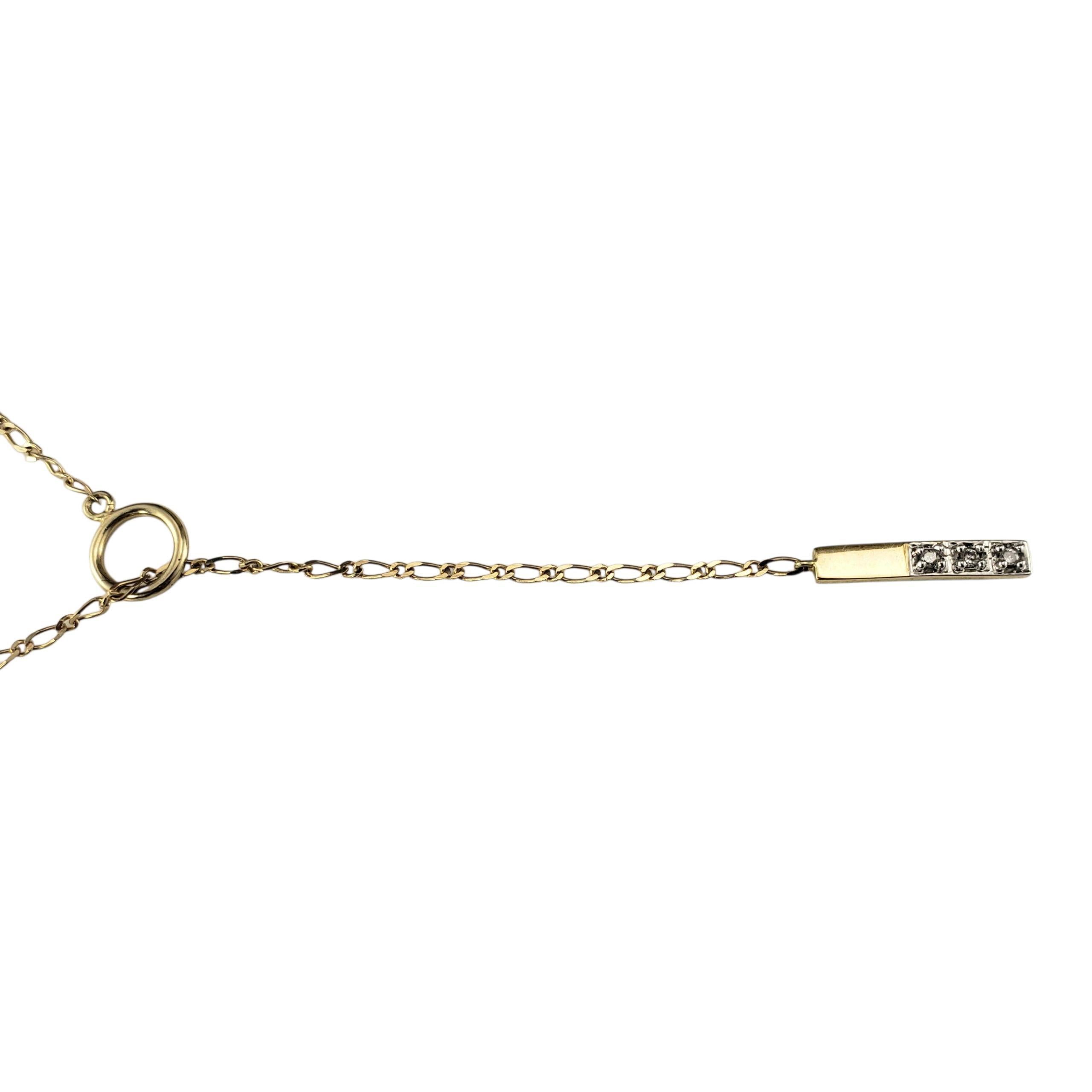Collana Lariat con diamanti in oro giallo 10K #23019 In condizioni buone in vendita a Washington Depot, CT