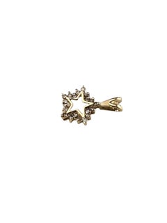 10K Yellow Gold Diamond Star Pendant #25597