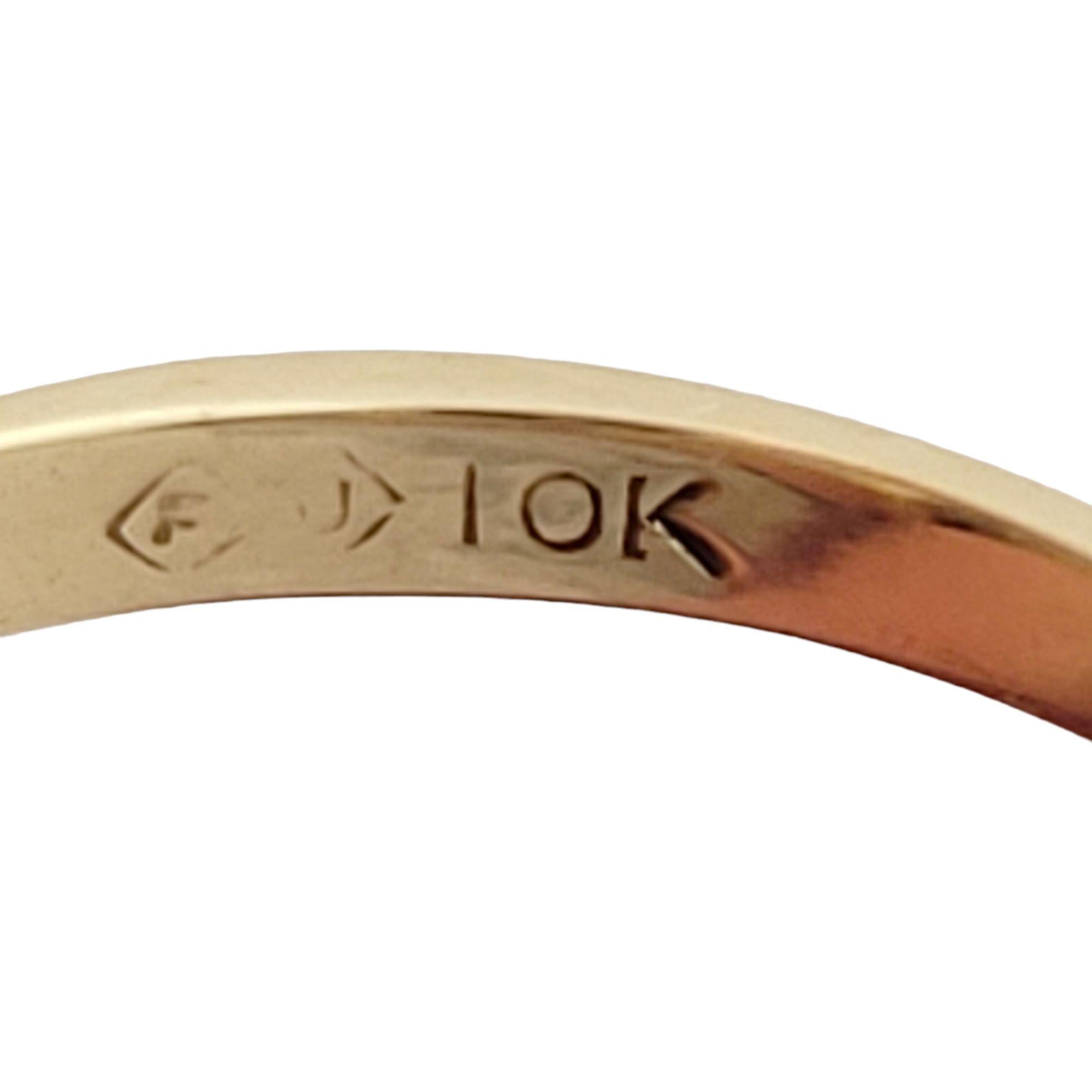 Facettierter Hämatit-Ring aus 10 Karat Gelbgold Größe 6,25 (Marquiseschliff)