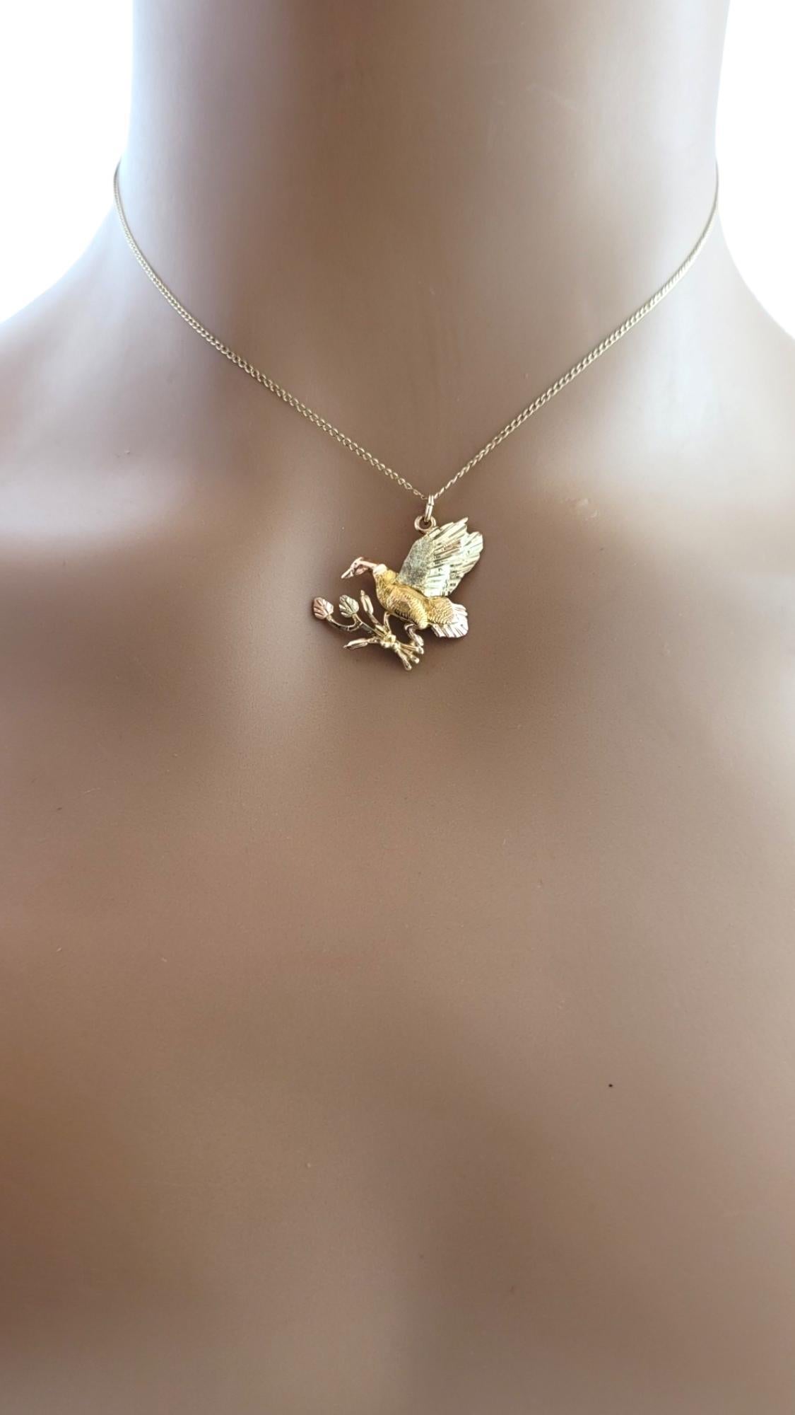 10K Yellow Gold Flying Bird Charm #16230 For Sale 2