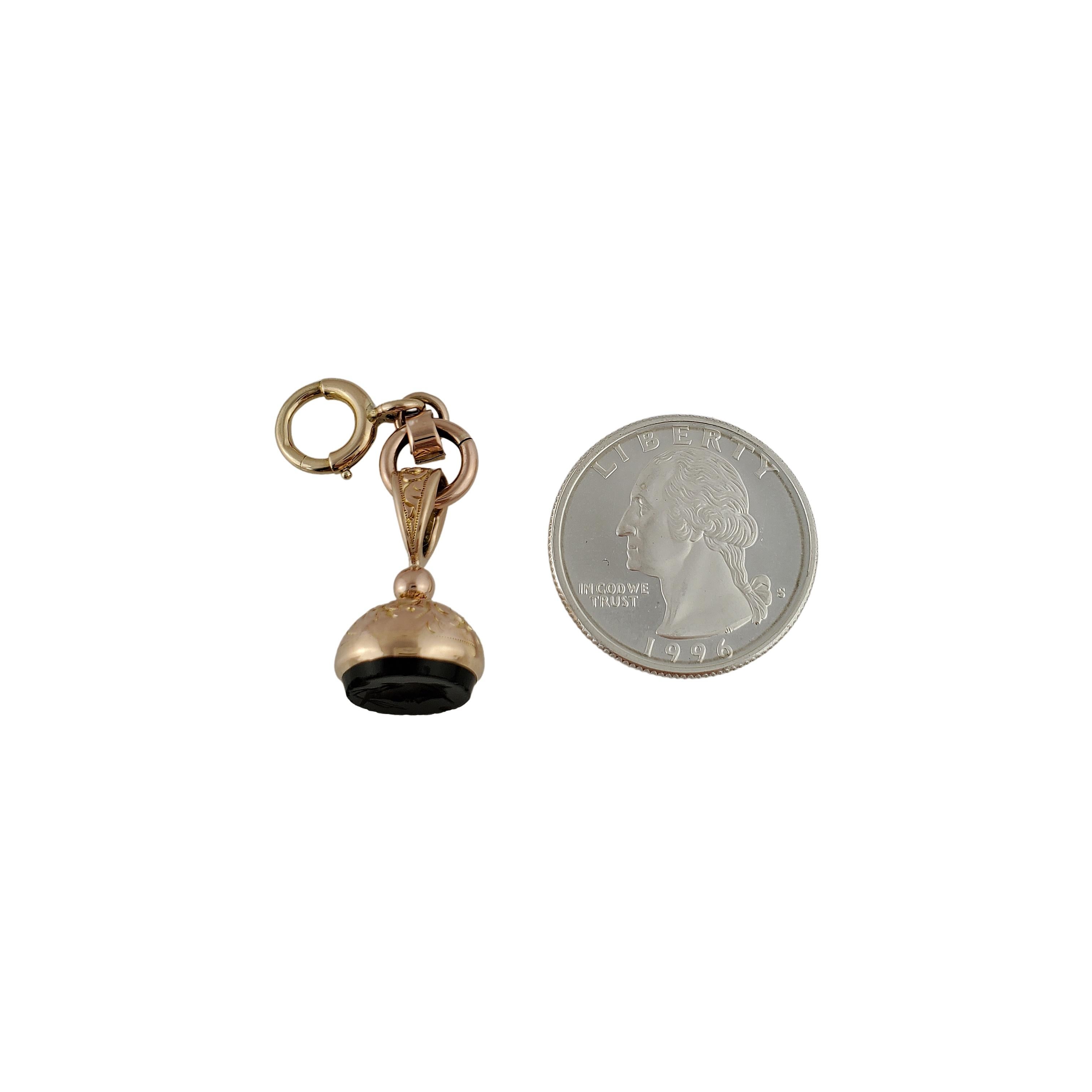 10K Yellow Gold Fob Charm For Sale 3