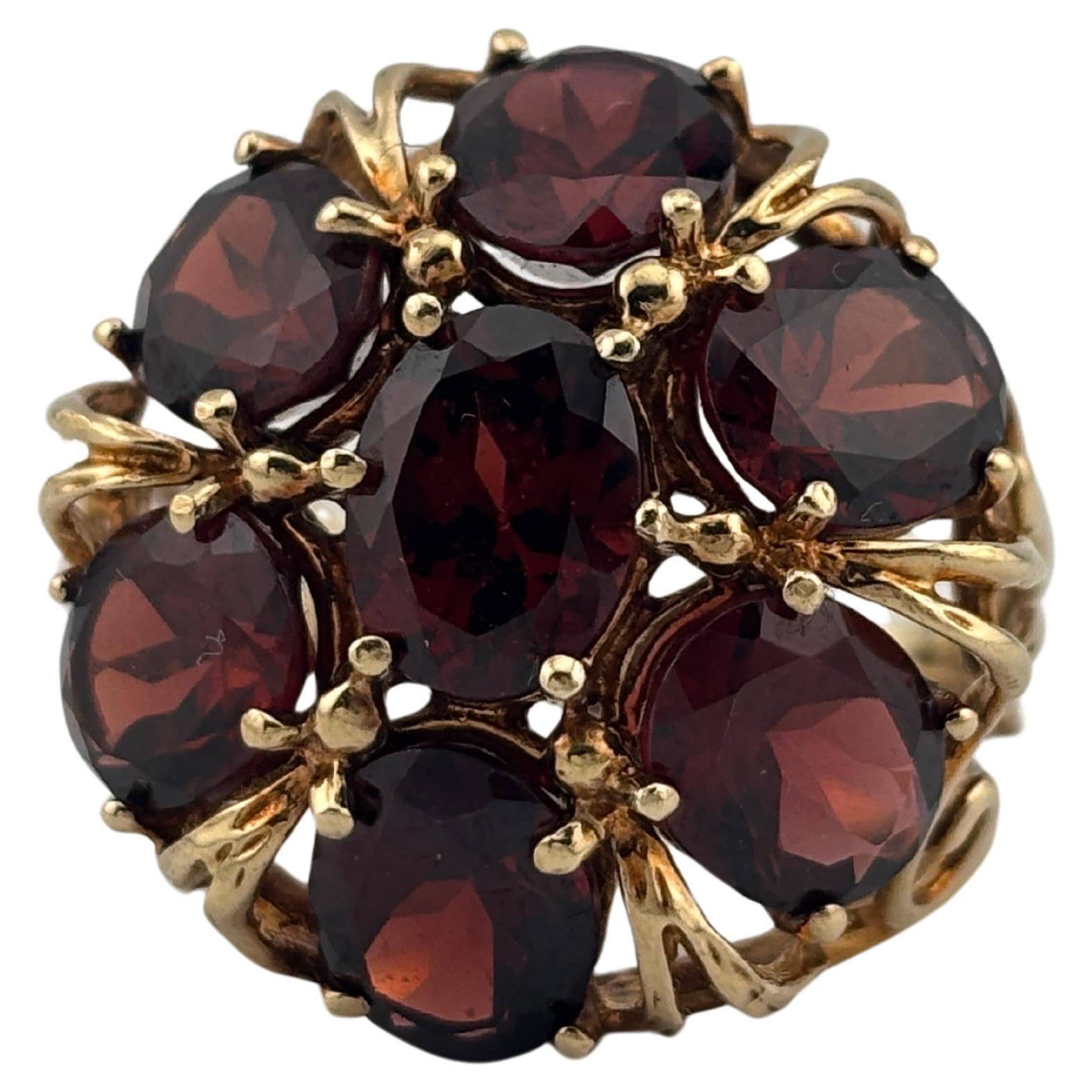 10k Yellow Gold Garnet Ring