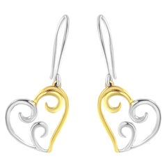 10 Karat Gelbgold Herz-Ohrhänger