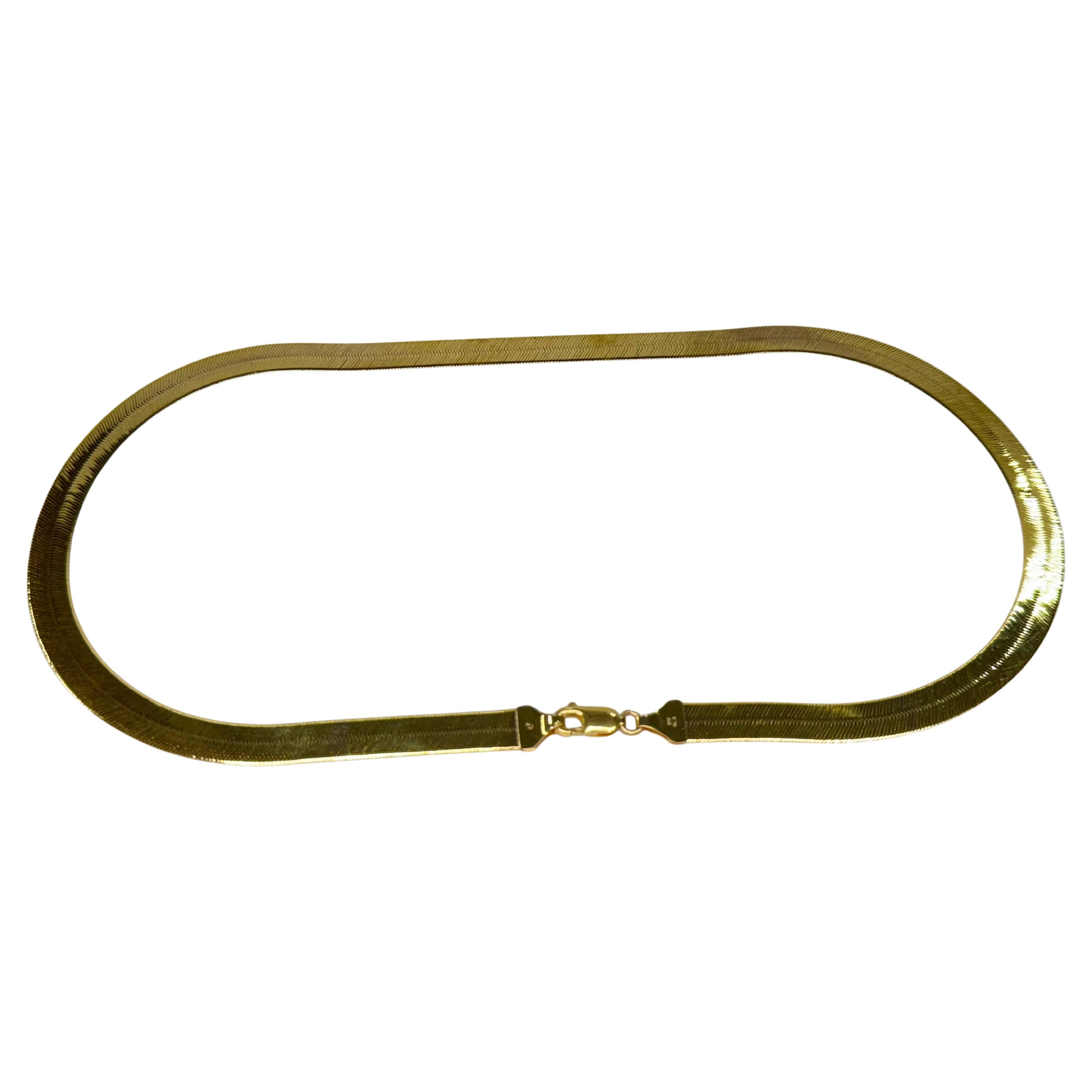 Cadena de espiga de oro amarillo de 10k en venta