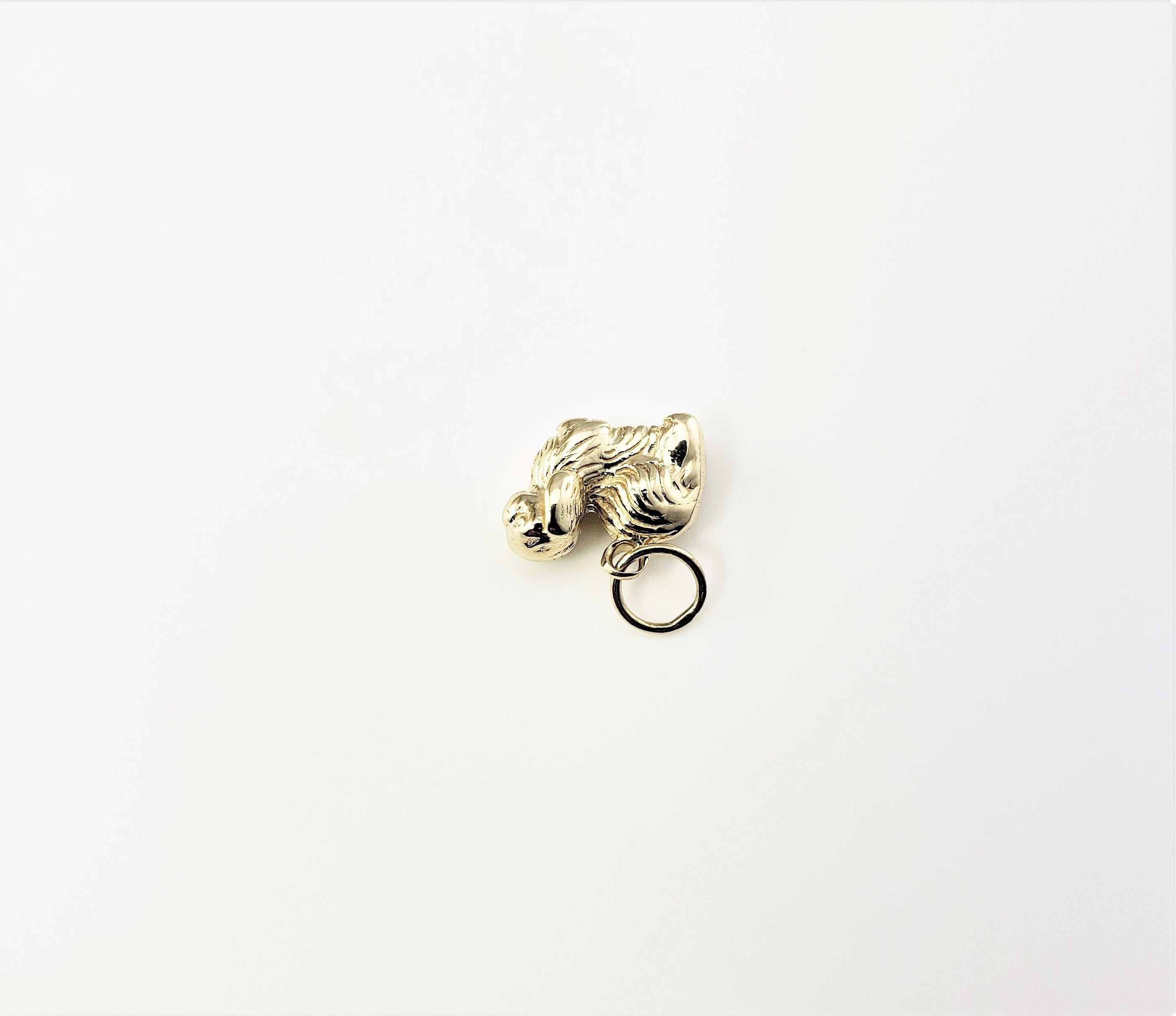 10 Karat Yellow Gold Lhasa Apso Dog Charm 1