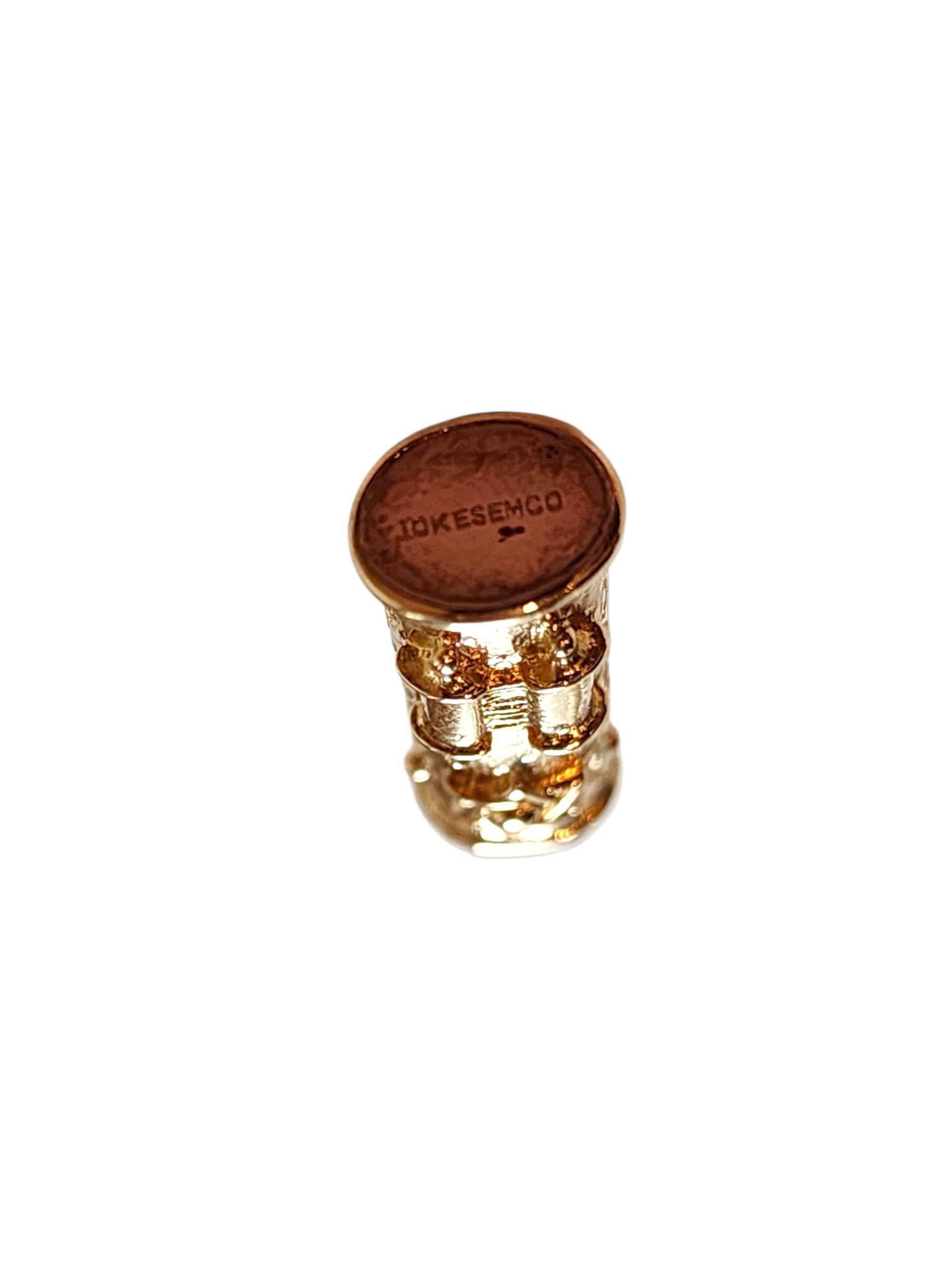 10K Yellow Gold Mezuzah Charm #22782 For Sale 1