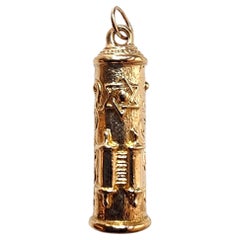10K Yellow Gold Mezuzah Charm #22782