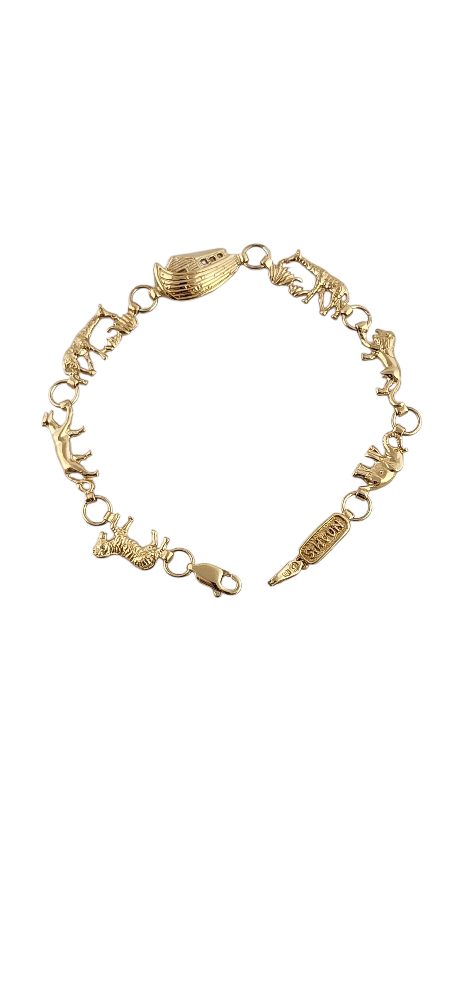 10K Yellow Gold Noah
s Arc Bracelet #24005
