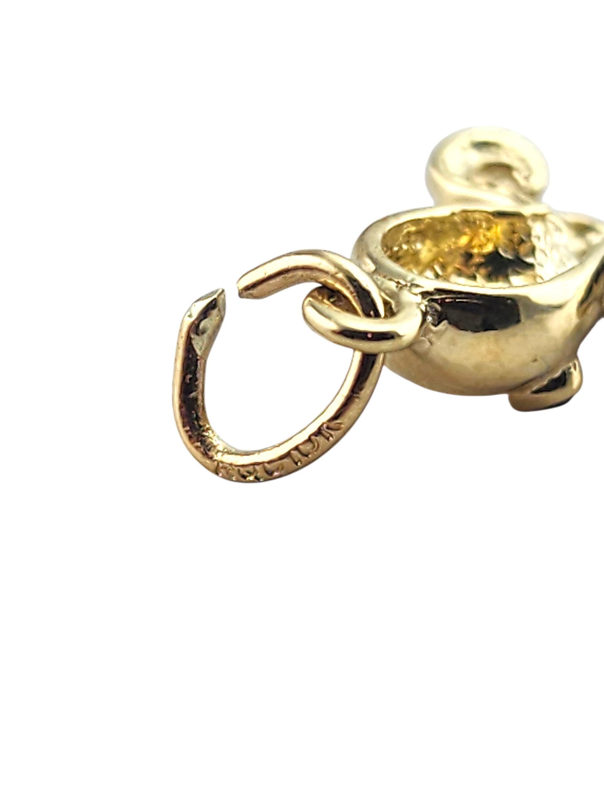 Women's 10K Yellow Gold Octopus Charm #22323 For Sale