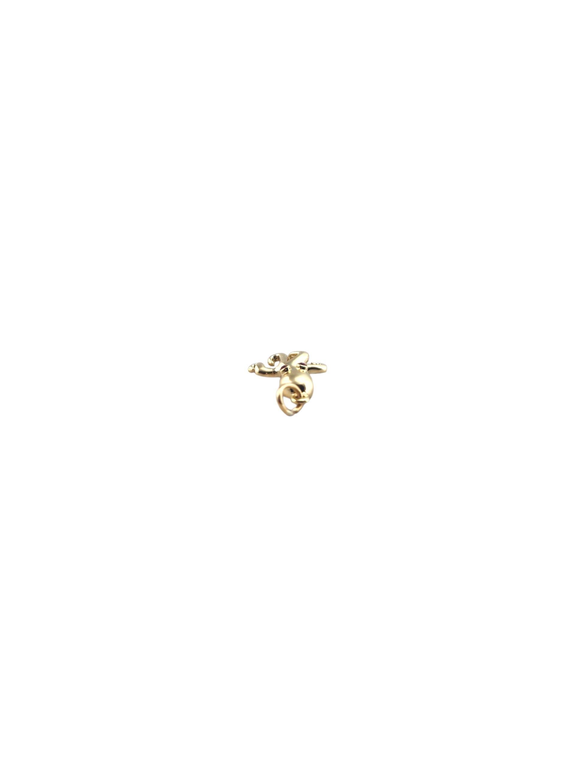 10K Yellow Gold Octopus Charm #22323 For Sale 2