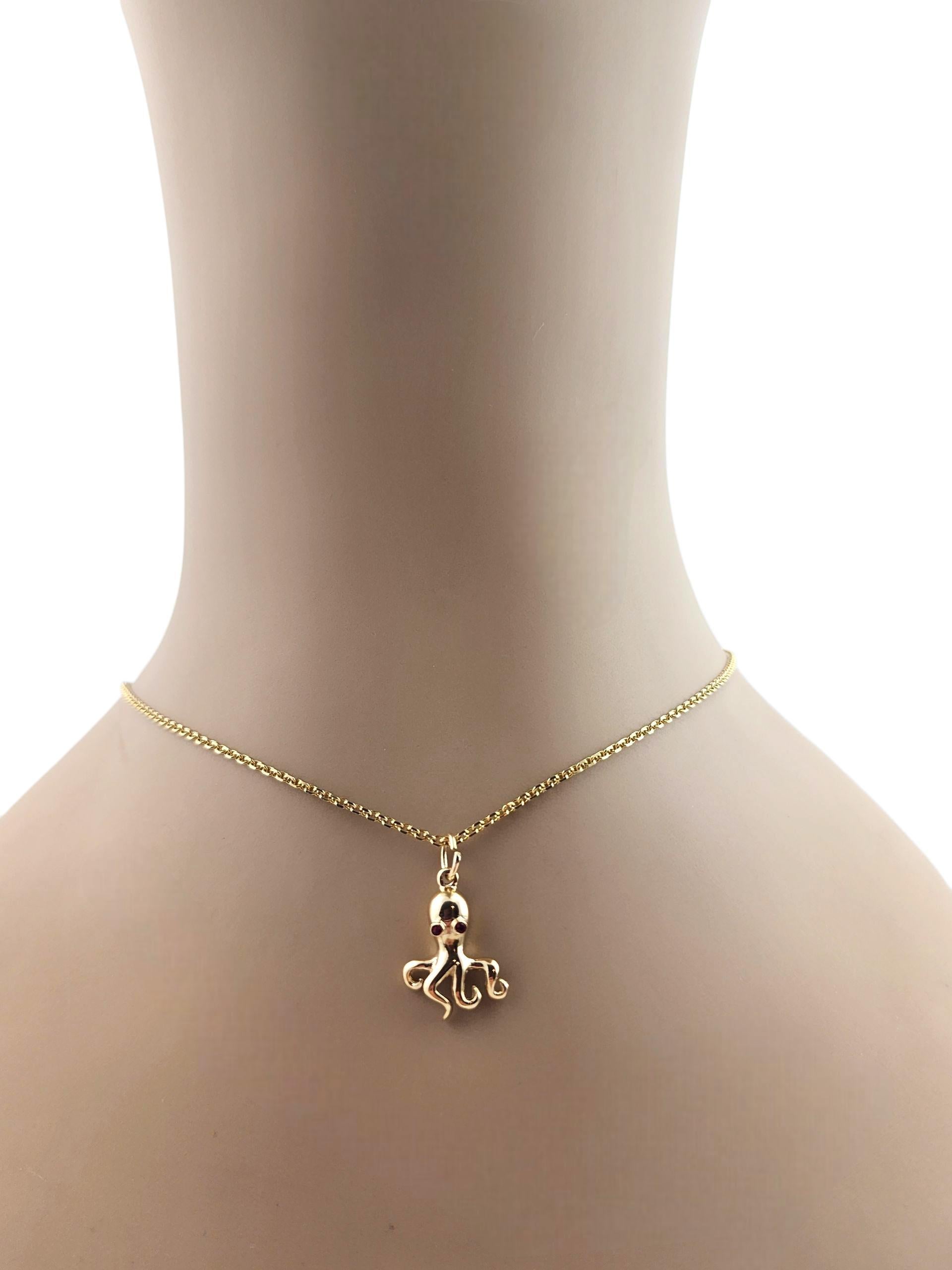 10K Yellow Gold Octopus Charm #22323 For Sale 5