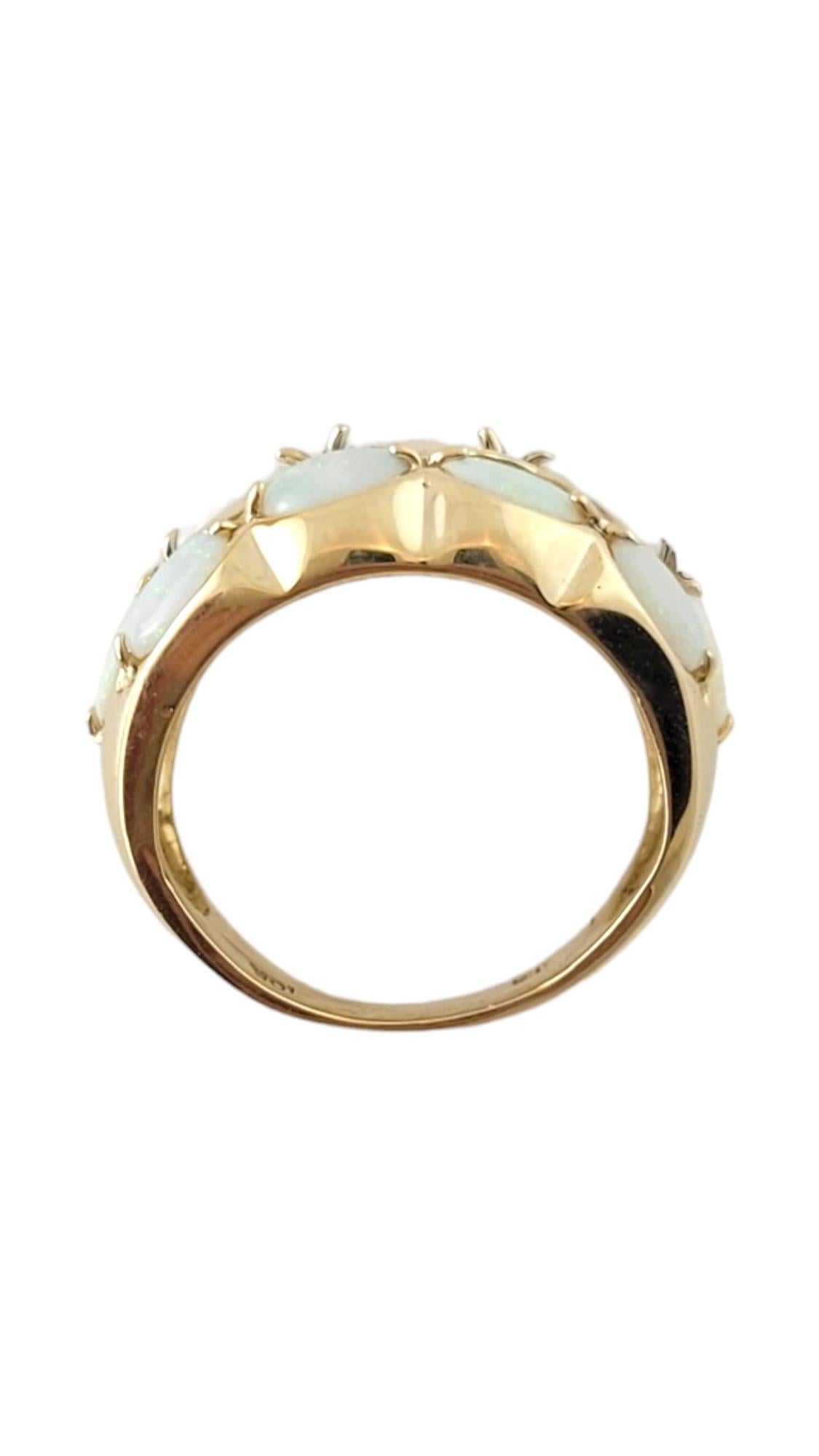 Taille ovale Bague à anneau en or jaune 10 carats taille 4,5 n°16932 en vente