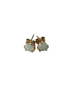 10K Gelbgold Opal-Ohrstecker #24449