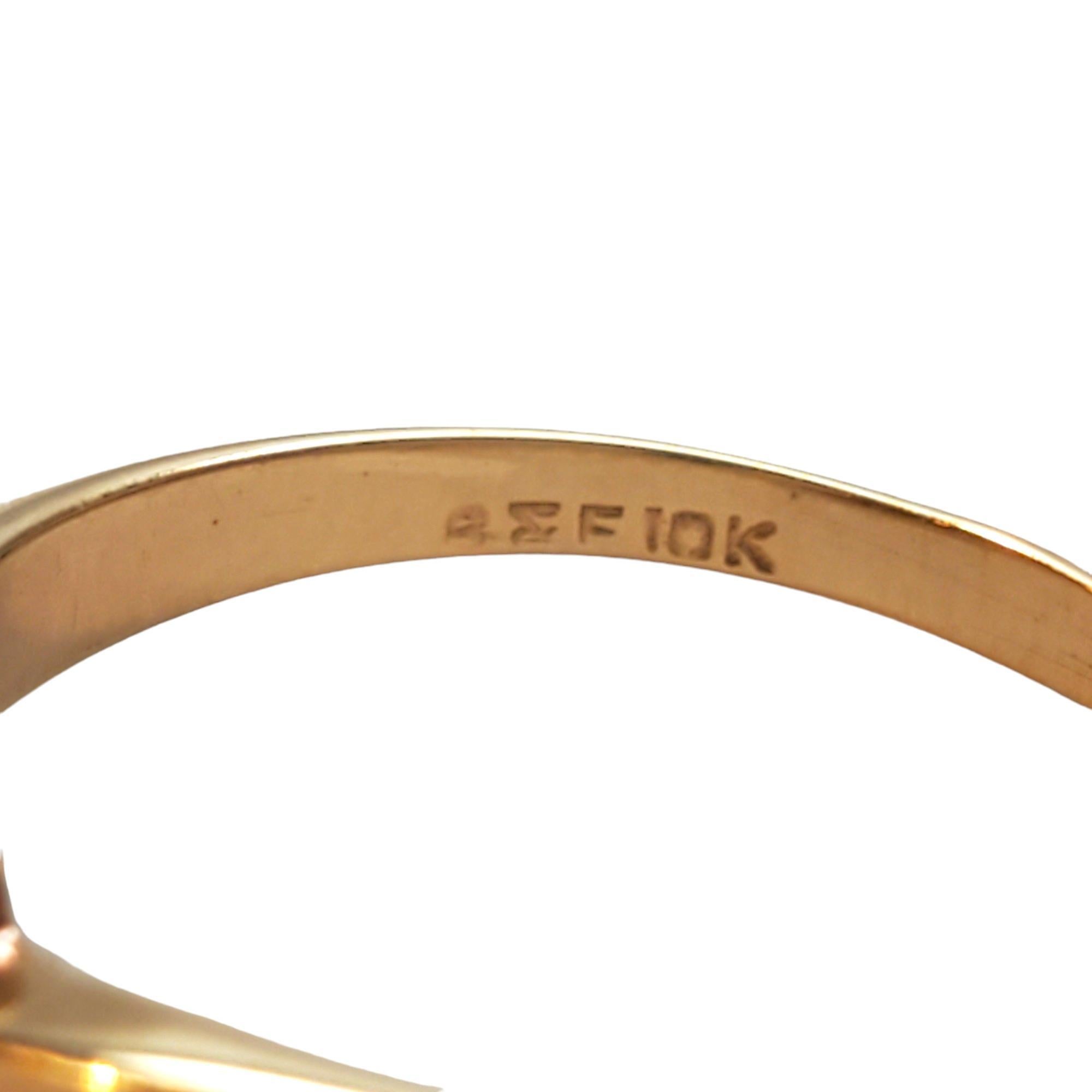 10k gold ring with pearl