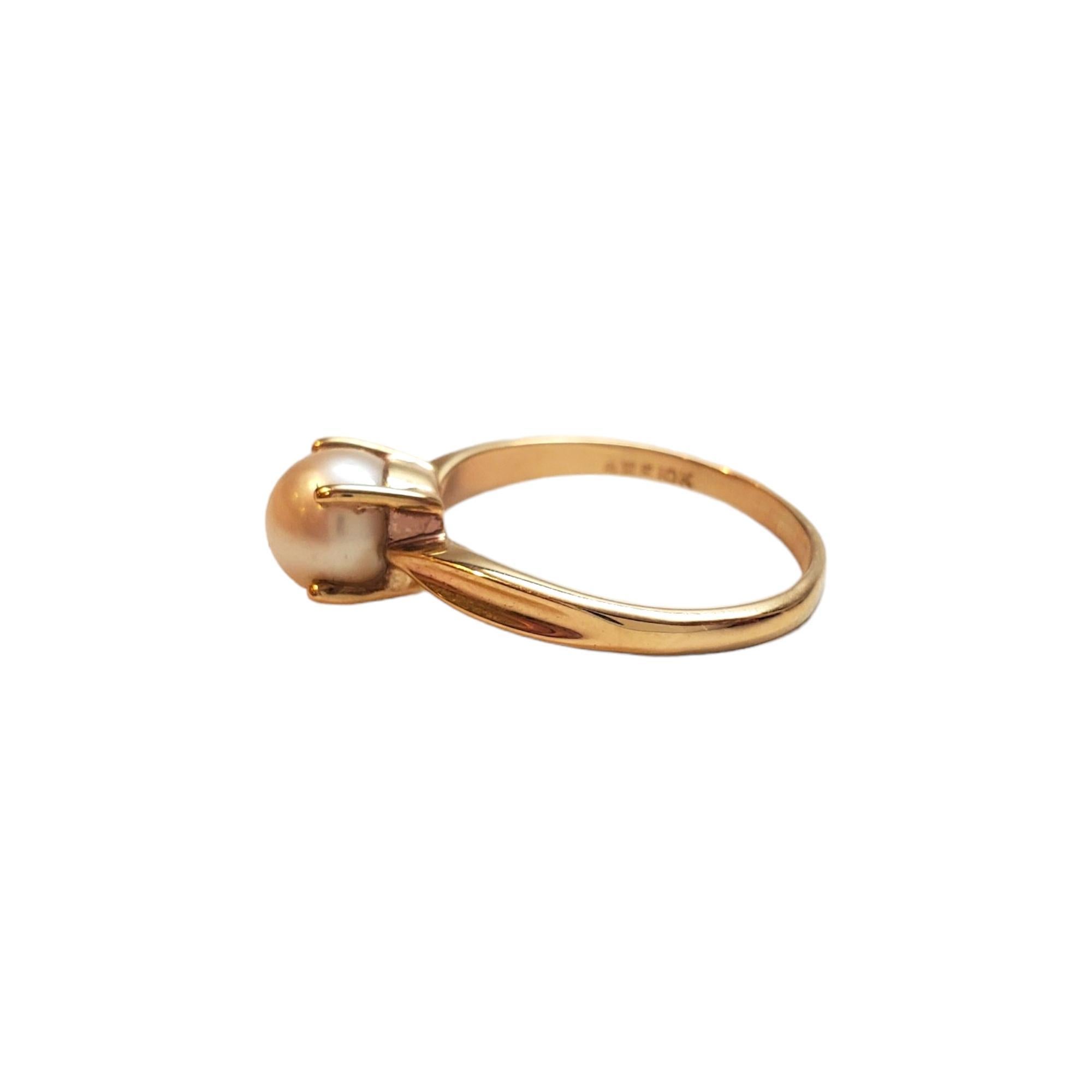 Women's 10K Yellow Gold Pearl Ring #17735